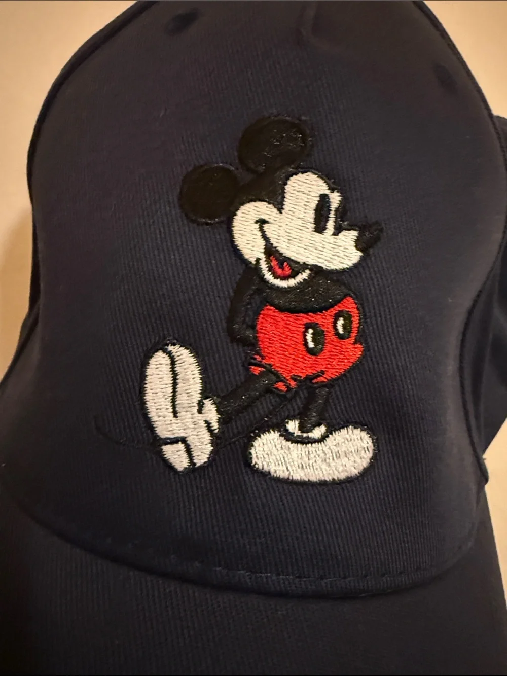 Disney Navy Cap with Mickey Tag